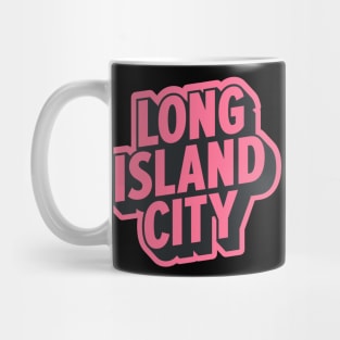 Long Island City Queens Logo - A Minimalist Tribute to Urban Charm Mug